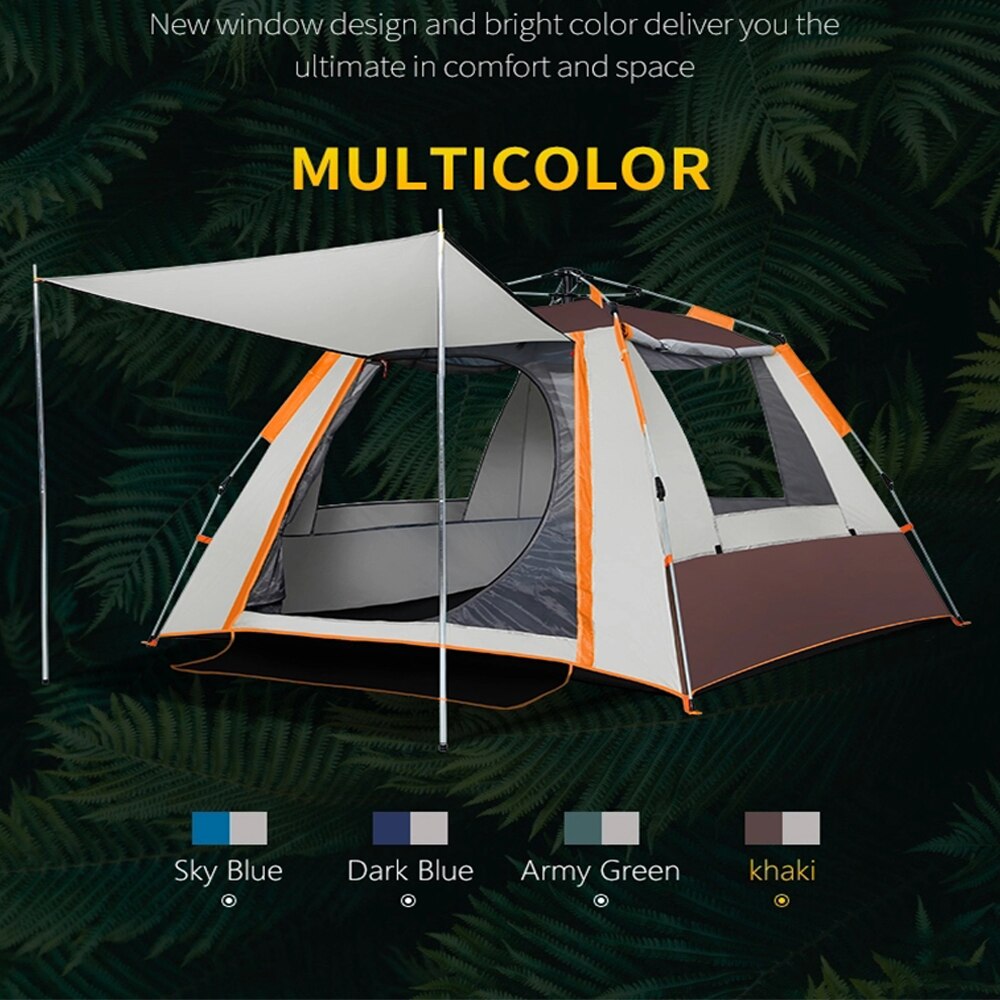 Cheap Goat Tents TANXIANZHE 4P Backpacking Camping Tent Double Layer Waterproof Automatic Portable Outdoor Tent For 4 Season Tents 